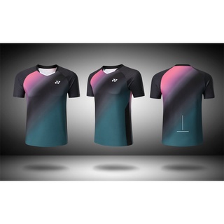 Yonex ชุดเสื้อยืดแขนสั้น ลายไม้แบดมินตัน สําหรับคู่รัก 2022