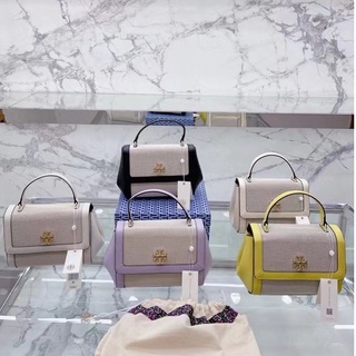 【PROMO 2022 สไตล์ใหม่】 Tory Burch กระเป๋าสะพายไหล่ กระเป๋าเป้สะพายหลัง กระเป๋าเมสเซนเจอร์ กระเป๋าทรงถัง