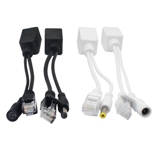 สายเคเบิล POE Power Over Ethernet Adapter POE Splitter RJ45 Injector Power Supply โมดูล12-48V สำหรับ IP Camea