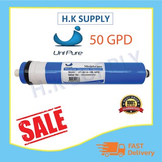 UniPure ไส้กรองน้ำ ไส้กรองเมมเบรน RO เมมเบรน Membrane 50 GPD เครื่องกรองน้ำ ตู้น้ำหยอดเหรียญ HiDROTEK Uni Pure