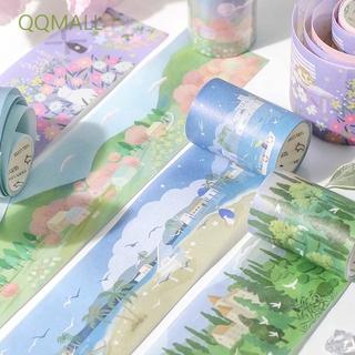 Qqmall เทปสติ๊กเกอร์ลายป่าสําหรับตกแต่งสมุด Diy