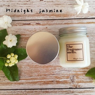 เทียนหอมsoy wax กลิ่นmidnight jasmine กลิ่นหอมมะลิสดๆจากต้น