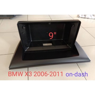 หน้ากากวิทยุ BMW X3 ปี2006_2011สำหรับติดตั้งจอ android 9"บนแผงหน้าปัทม์