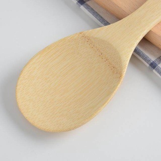 rice ladle ทัพพีไม้แท้ตักข้าวตักอาหาร ทัพพีไม้ ทัพพีตักข้าว ทัพพีไม้เนื้อแข็ง ที่ตักข้าวไม้ ตะหลิวไม้ เครื่องครัวไม้