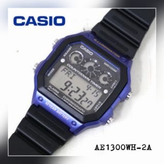 นาฬิกาข้อมือ CASIO รุ่น AE1300WH (ดำน้ำเงิน) 👉🏼ของแท้ 💯%👈