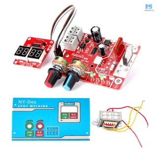 Spot Welding Machine DIY Controller Panel Time and Current Control Function with Digital Display