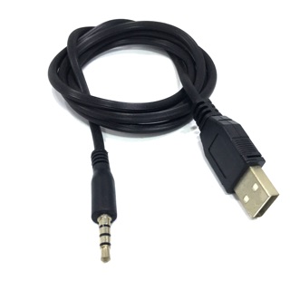 สายAUX TO USB แจ็ค3.5mm ยาว1เมตร ใช้เครื่องเสียงในรถยนต์