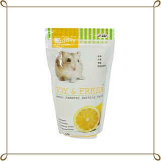 [พร้อมส่ง] ทรายอาบน้ำหนูแฮมสเตอร์ กลิ่นเลมอน 500g. jolly JOY &amp; FRESH  (JP257) [COD]