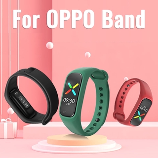 สายนาฬิกาข้อมือซิลิโคน แบบนิ่ม สําหรับ Oppo Band Smartwatch Tracker