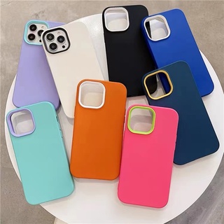 2เคสประกบสีพื้น เคสพร้อมส่ง รุ่น i7 i8 7plus 8plus xr i11 i12 12pro 12promax i13 13pro 13promax