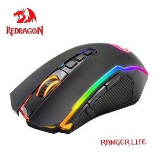 Redragon Ranger lite M910-KS เมาส์เล่นเกมไร้สาย RGB 8000 DPI Macro