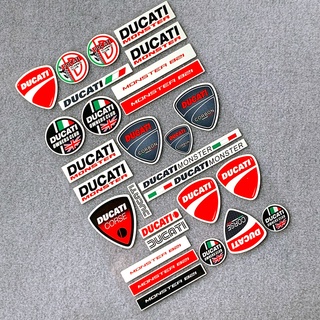 Ducati สติ๊กเกอร์สะท้อนแสงกันน้ําสําหรับติดหมวกกันน็อครถจักรยานยนต์