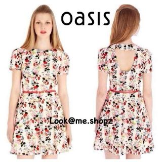 Oasis : Skater Print Fruit in Floral Dress