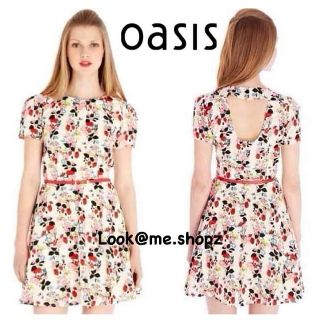 Oasis : Skater Print Fruit in Floral Dress