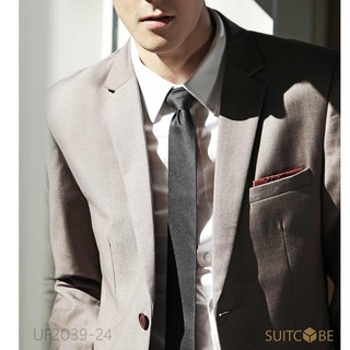 SUITCUBE เสื้อสูทสีน้ำตาล Walnut ใส่สบาย ระบายอากาศได้ดี ราคานี้ทีนี่เท่านั้น รุ่น UF2039-24-J