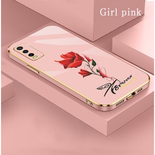 เคส VIVO Y20I Y20 Y20S Y12S Y85 V9 Phone Case 2022 New thin anime pop it Casing เท่ ลายสี ซิลิโคน เคสนุ่ม สีชมพู ขอบเหลี่ยม หนัง เคสโทรศัพท์ เคส ของผู้ชาย สีดำ น่ารัก แฟชั่น หรูหรา กันกระแทก ลายใหม่ๆ D75