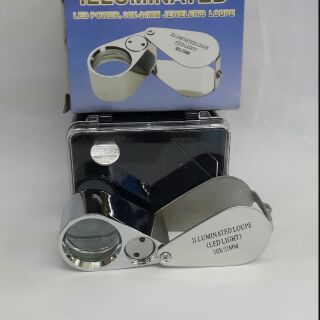 ILLUMINATED  LED  POWER. 30×21MM JEWELERS  LOUPE