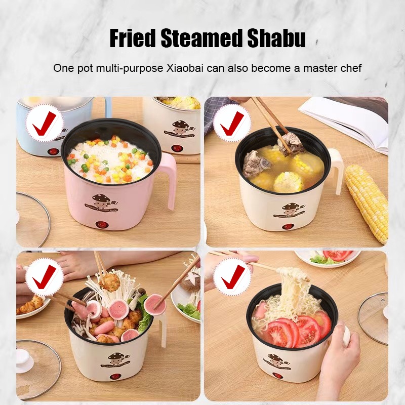 Mini Rice Cooker 1.8L Electric Pot Cooker Thermal Insulation Cooking ...