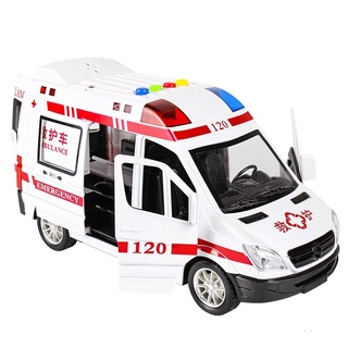 รถพยาบาลของเล่นเด็ก ใหญ่ Ambulance 🚑👩🏻‍⚕️👨🏼‍⚕️ใส่ถ่าน ล้อลาน มีไฟมีเสียง เปิดประตูได้
