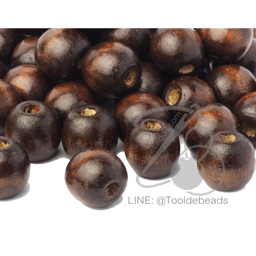 ลูกปัดไม้ ทรงกลม (80-100 กรัม) - รูปที่ 5