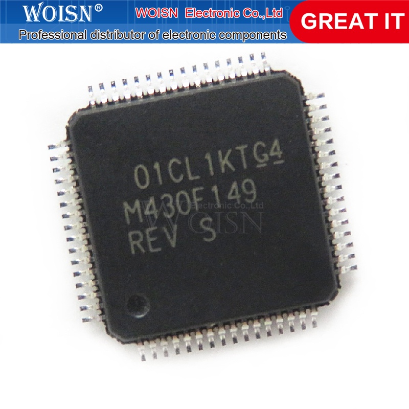 1 ชิ้น / ชุดส่วนประกอบอิเล็กทรอนิกส์ Msp430F149 Msp430F149Ipmr M430F149 Lqfp64