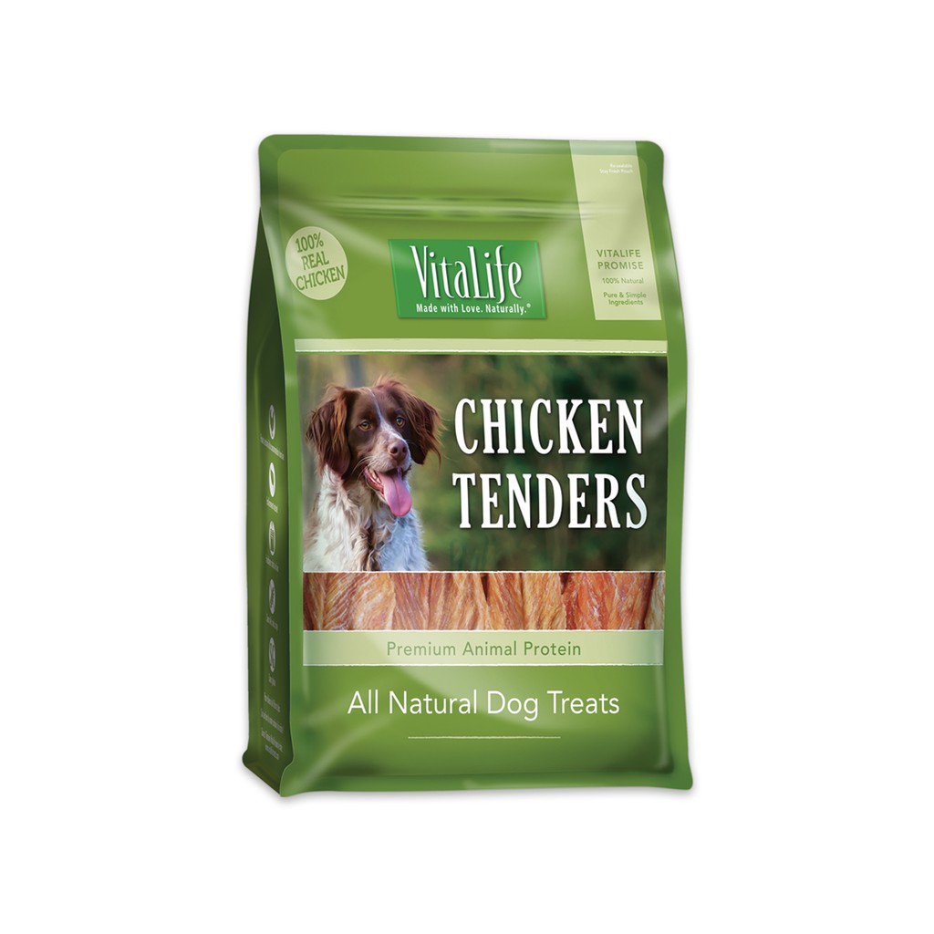 VitaLife Chicken Tender 227 g. ขนมสุนัข เนื้อไก่ชิ้น 100%  ขนาด 227 กรัม