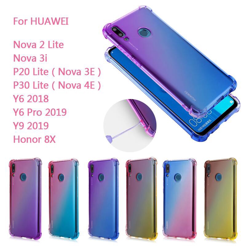 เคสมือถือ แบบซิลิโคน สำหรับ Huawei nova 3i Y9 Y6 pro 2019 Y6 2018 P20 P30 Lite honor 8X