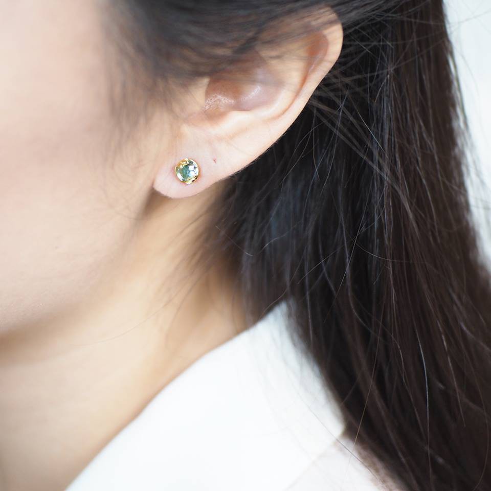 MIZUCHOL ต่างหูพลอยเสริมดวงวันพุธ Lucky me Earrings (Weds) - Blue Topaz - รูปที่ 6