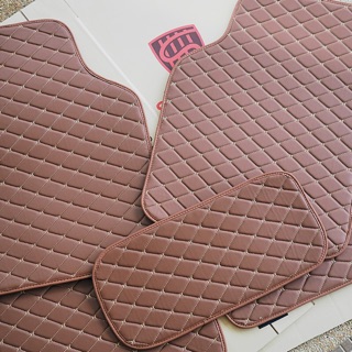 พรม5D ฟรีไซส์ มี 6 สี พรมหนัง Free size 5 ชิ้น พร้อมส่ง