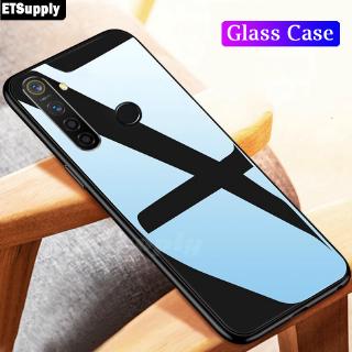 ETS For Realme 6i Tempered Glass Protector Cover Soft Silicone Frame Hard Mirror Case Housing