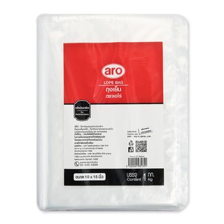 เอโร่ ถุงเย็น ขนาด 10x15นิ้ว ยกแพ็ค 1กิโลกรัม ARO PLASTIC BAG