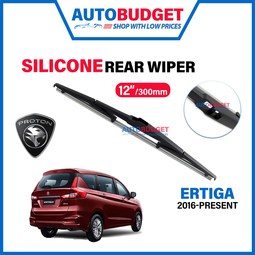 PROTON ERTIGA 2016-PRESENT SILICONE ใบปัดน้ําฝนด้านหลัง (12") ERTIGA ที่ปัดน้ําฝนด้านหลัง AUTOBUDGET