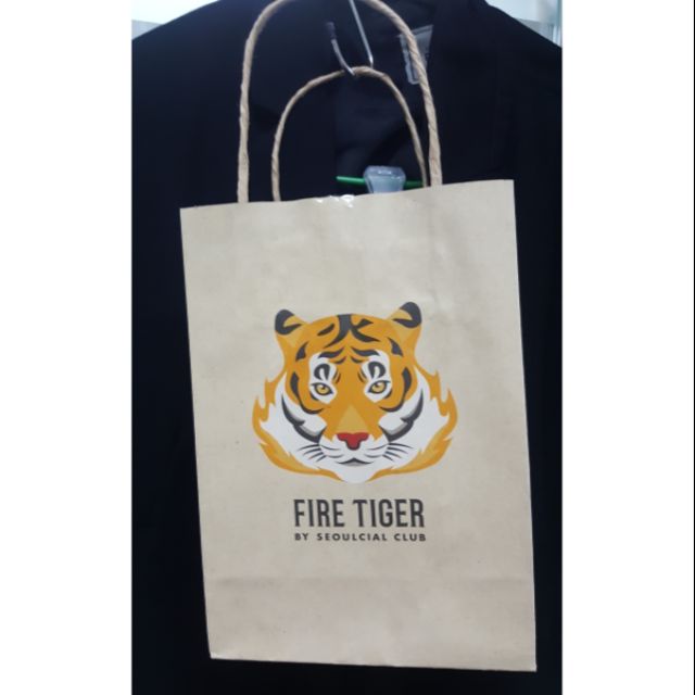 ถุงกระดาษ Fire Tiger ถุงกระดาษ shop ต่างๆ