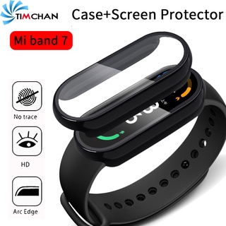 Hd ป้องกันรอยขีดข่วน กันกระแทก ป้องกันหน้าจอ PC เคส สําหรับ Xiaomi Mi Band 7 / 7NFC / 3D ฟิล์ม เคสป้องกันในตัว