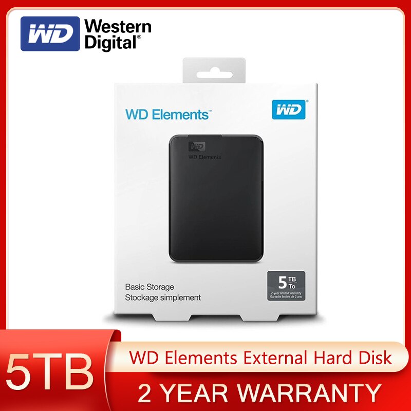 Western Digital Original WD Elements 5TB External Hard Drive 2.5quot ...