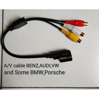 ชุดสายAV cable for MERCEDES-BENZ,BMW,PORSCHE,AUDI สำหรับรุ่น DVDหรือ มี function AV