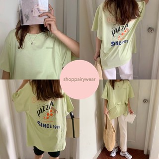 ลดล้างสต็อก!!🔥 Pizza  since 1978🍕: เสื้อยืดเกาหลีOversize