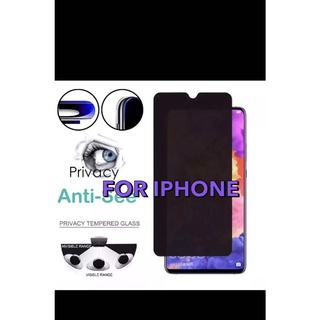 แอปเปิลIP14Pro/Ip14(6.1)/IP14PLUS(6.7)/Ip14Pro/Ip14Promax Privacy Glass ฟิล์มกระจกนิรภัยกันรอยแบบเต็มจอ ฟิล์มกันมอง #กันมอง กระจกนิรภัย9H IP14(6.1)/IP14PLUS(6.7)/Ip14Pro/IP14Promax(F+B)(FULL GLUE)