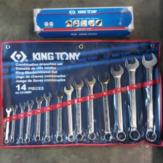 ประแจแหวนปากตาย KING TONY 14 pcs (10-32) 1214MR