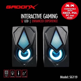 ลำโพงคอม RGB Marvo GadonX SG-119 ลำโพงเกมมิ่ง Stereo RGB GAMING SPEAKER