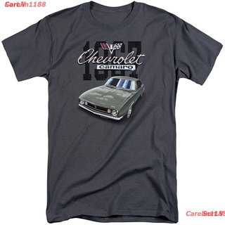 Sort.V 2021 Carelin1188 New A&amp;e เสื้อยืดลําลองแขนสั้นพิมพ์ลาย Chevy Shirt Chevrolet 1967 สไตล์คลาสสิก Discount เชฟวี่ เส