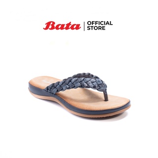 Bata บาจา รองเท้าแตะ รองเท้าแตะแบบหนีบ รองเท้าแตะส้นแบน สำหรับผู้หญิง รุ่น Alex สีดำ 6716137