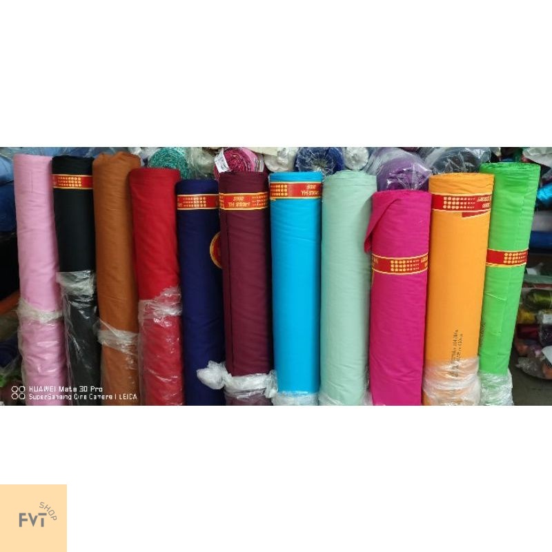Kain Cotton Plain (TC) Bidang 45 (กว้าง 45 ผ้าผ้าฝ้ายธรรมดา) เกรดA