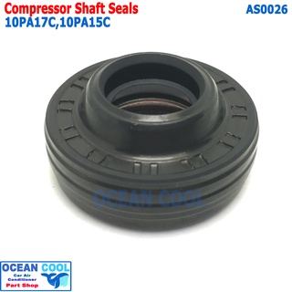 ซีลคอมเพรสเซอร์แอร์ 10pa15C,10pa17c  AS0026 R134a ซีลคอมแอร์ HNBR Denso compressor shaft seals ซีลคอมแอร์รถยนต์ ซีลคอม