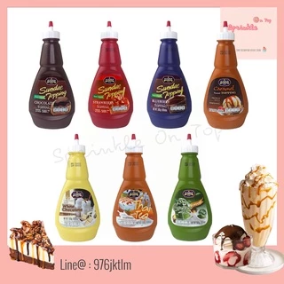 [จัดส่งทุกวัน] ซอสท็อปปิ้ง จูนิเปอร์ 500g ซอสราดไอศกรีม ช็อคโกแลต สตรอเบอรี่ คาราเมล Juniper Topping