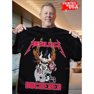 เสื้อยืด แบบนิ่ม ระบายอากาศได้ดี พิมพ์ลาย Metallica Rock Band Heavy Metal World Tour Anniversary คุณภาพสูง เหมาะกับของขว