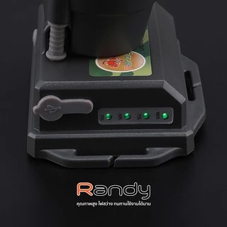 Randy ไฟฉายคาดหัว IP65 แบตใหญ่ ไฟฉาย ส่องไกล10ชม.-20ชม. สว่างจ้า มีแสดงระดับแบตเตอรี่ ชาร์จไว5V/2A