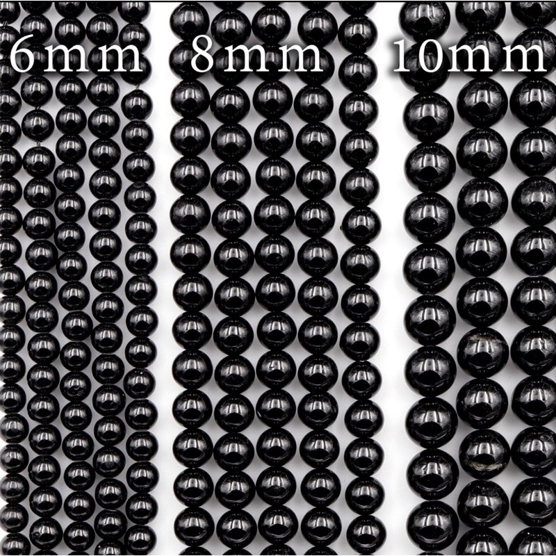 AAA Grade 42cm LongNatural Black Onyx Round Beads 6mm 8mm 10mm High Quality Natural Black Polish Onyx Gemstone
