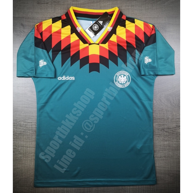 [Retro] - เสื้อฟุตบอล ย้อนยุค Germany Away เยอรมัน เยือน ชุดฟุตบอลโลก ปี 1994