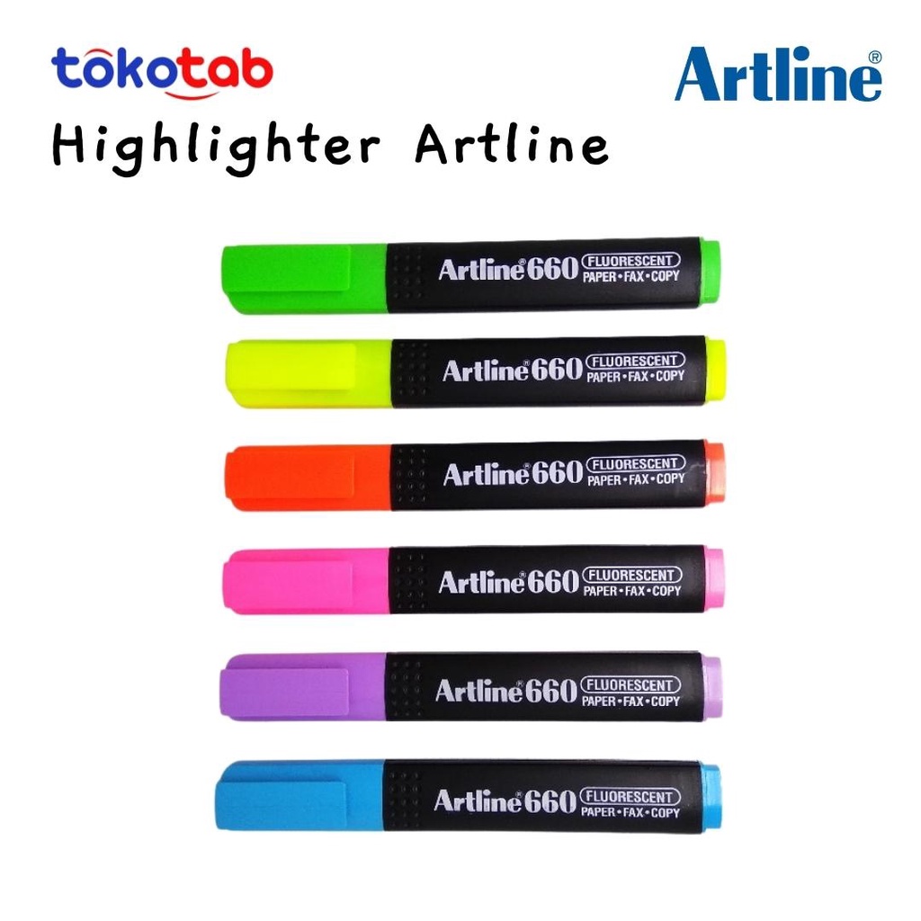 STABILO Tokotab - Artline Highlighter Textliner EK-660 Artline Highlighter Writing Marker